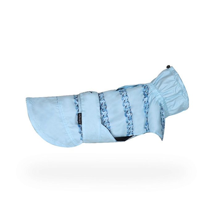 Дождевик United Pets для собак Easy 44, голубой с голубым рисунком СКИДКА 30%