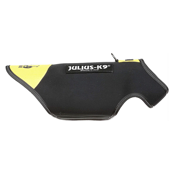 JULIUS-K9 жилет для собак Neoprene IDC® S (51-64см / длина 40см), черно-желтый СКИДКА 50%