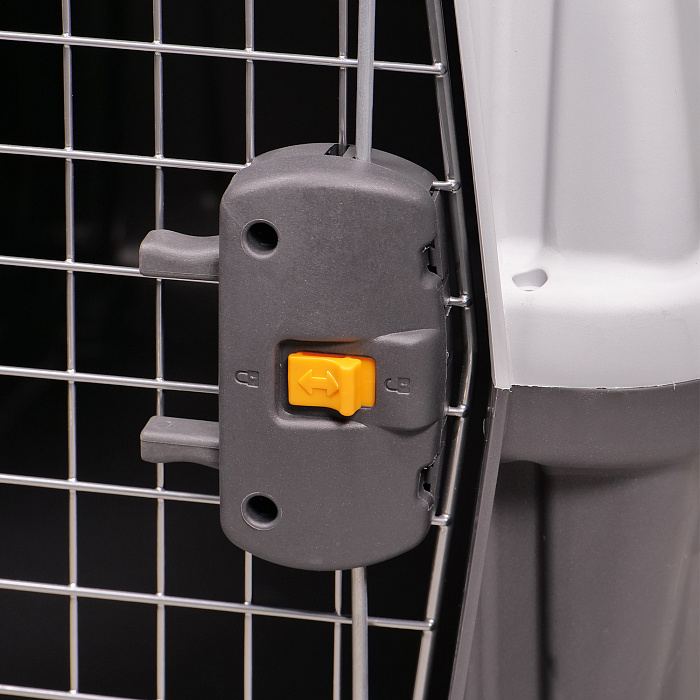 MPS переноска SKUDO 4  68х48х51h см с металлической дверцей с замком серая