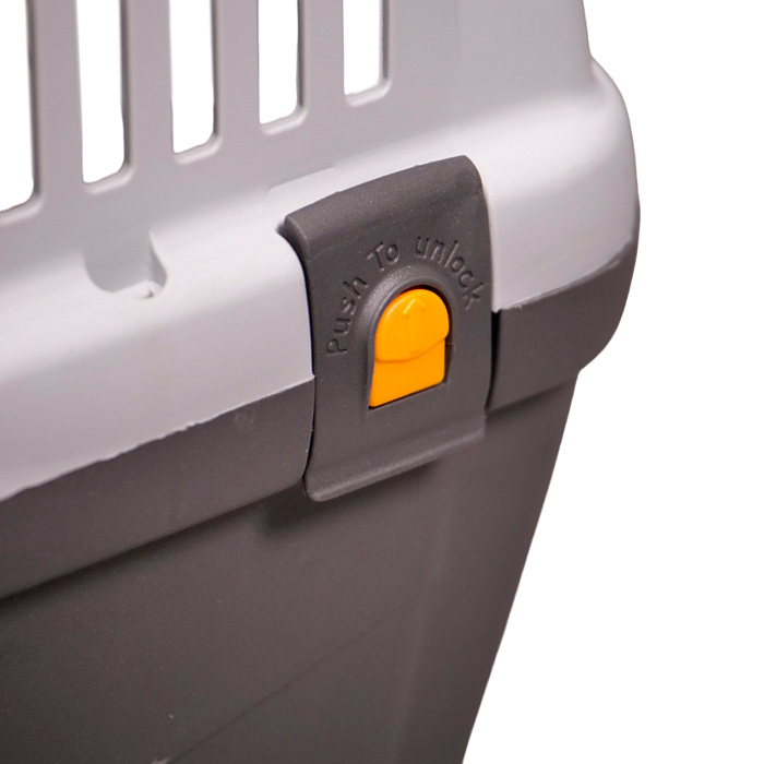 MPS переноска SKUDO 4  68х48х51h см с металлической дверцей с замком серая