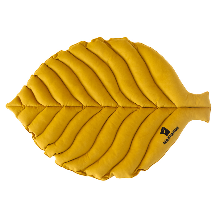 Лежанка Mr.Kranch для собак Листочек большая размер 120х73х6см охра