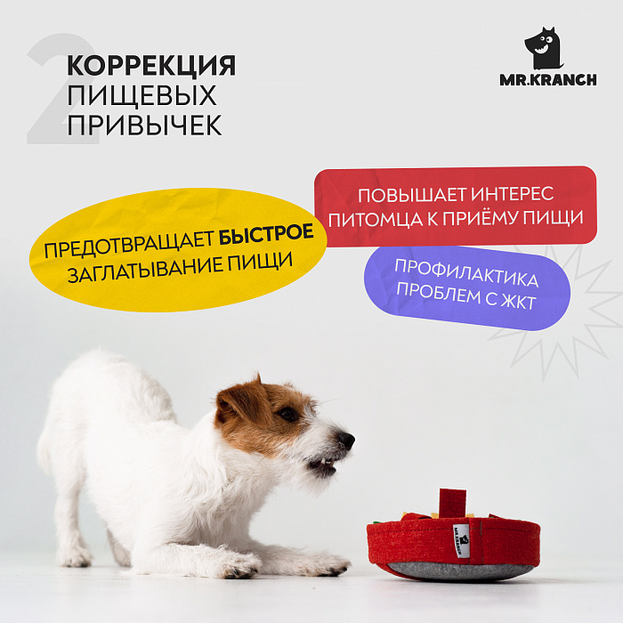 Нюхательная игрушка Mr.Kranch Пицца размер 18x18см