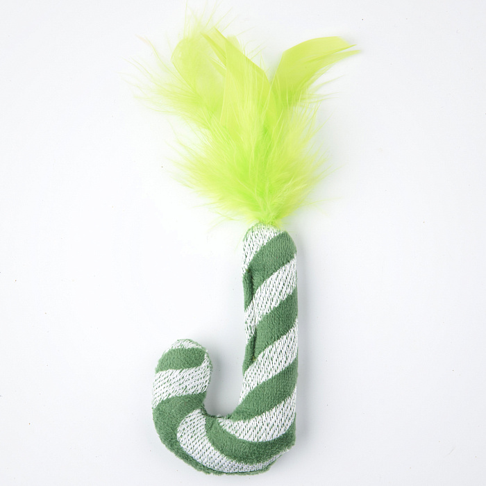 Игрушка Mr.Kranch для кошек Леденец с кошачьей мятой 9*3 см зеленый