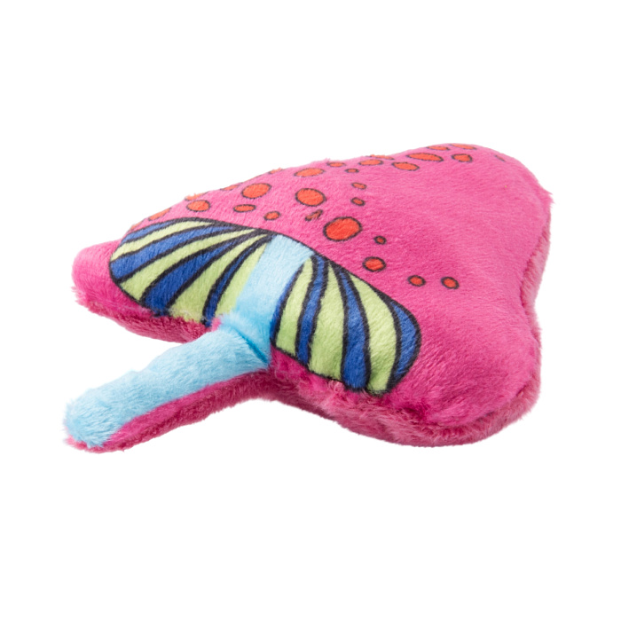 Игрушка Mr.Kranch для кошек Волшебный Грибочек плюшевая с кошачьей мятой 12 см красная