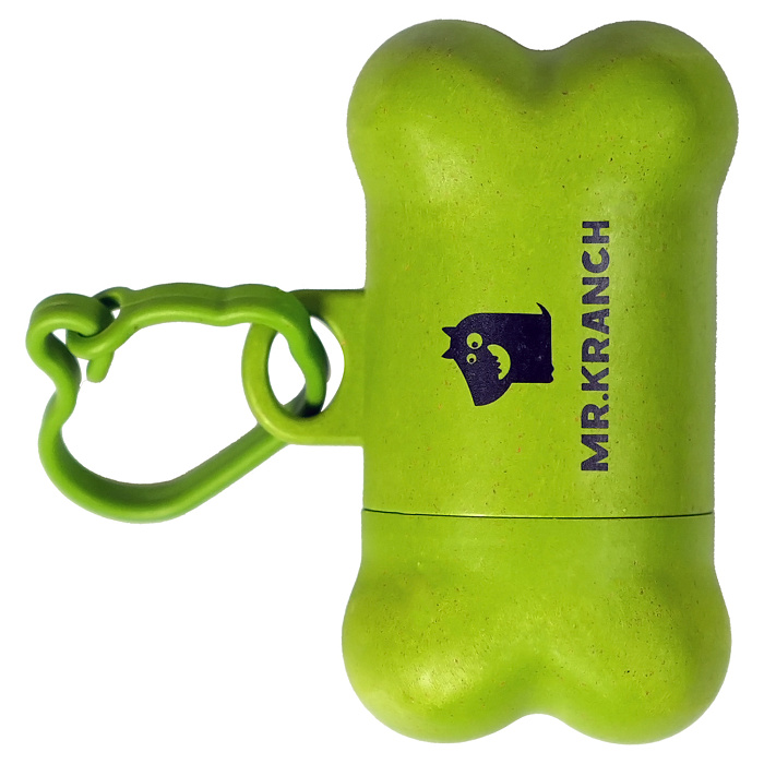 Биодиспенсер Mr.Kranch со сменным рулоном пакетов для выгула собак