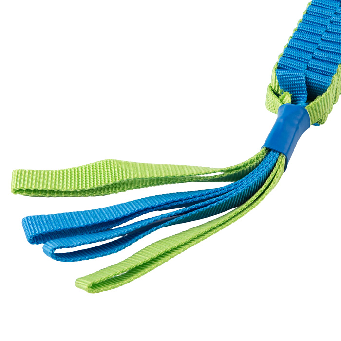 Игрушка Mr.Kranch для собак Плетеный жгут с мячом 13 см зеленая