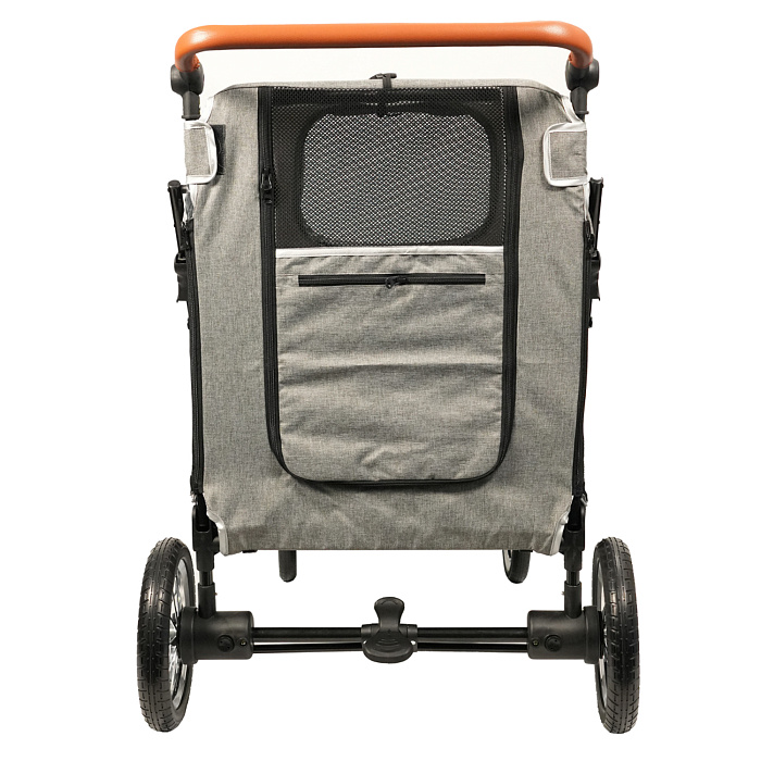 Коляска прогулочная Mr.Kranch для собак и кошек большая выставочная (макс. нагрузка 55 кг) серая