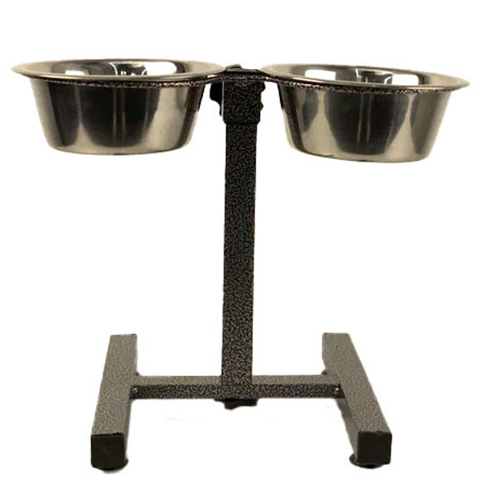 Миска двойная Mr.Kranch из нержавеющей стали на штативе 2х2750 мл