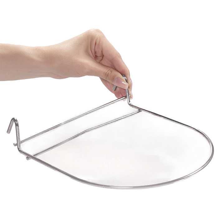 Миска Mr.Kranch из нержавеющей стали с креплением для клеток и вольеров 1800 мл