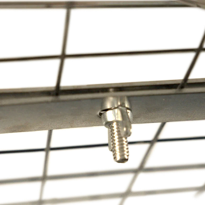 Миска Mr.Kranch из нержавеющей стали с креплением для клеток и вольеров на болтах 300 мл