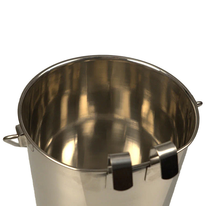 Ведро Mr.Kranch из нержавеющей стали с креплением для клеток и вольеров 1150 мл