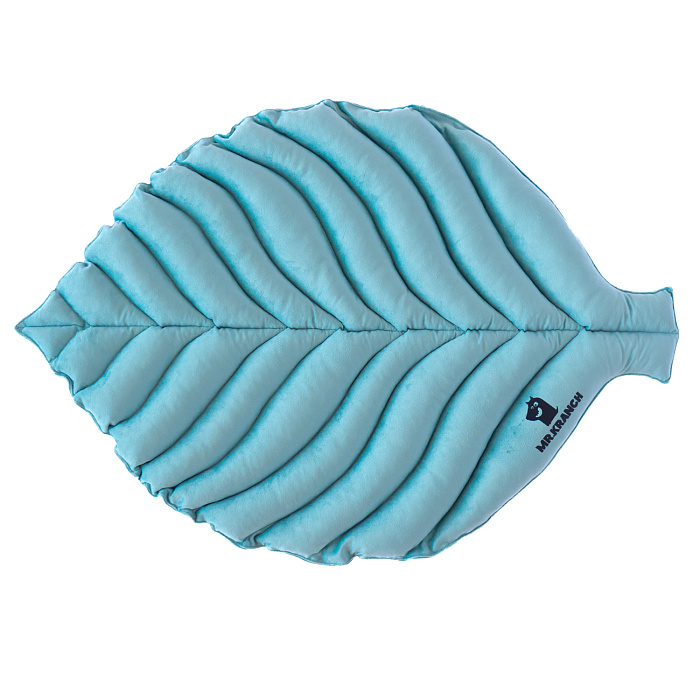 Лежанка Mr.Kranch для собак Листочек большая размер 120х73х6см мятная