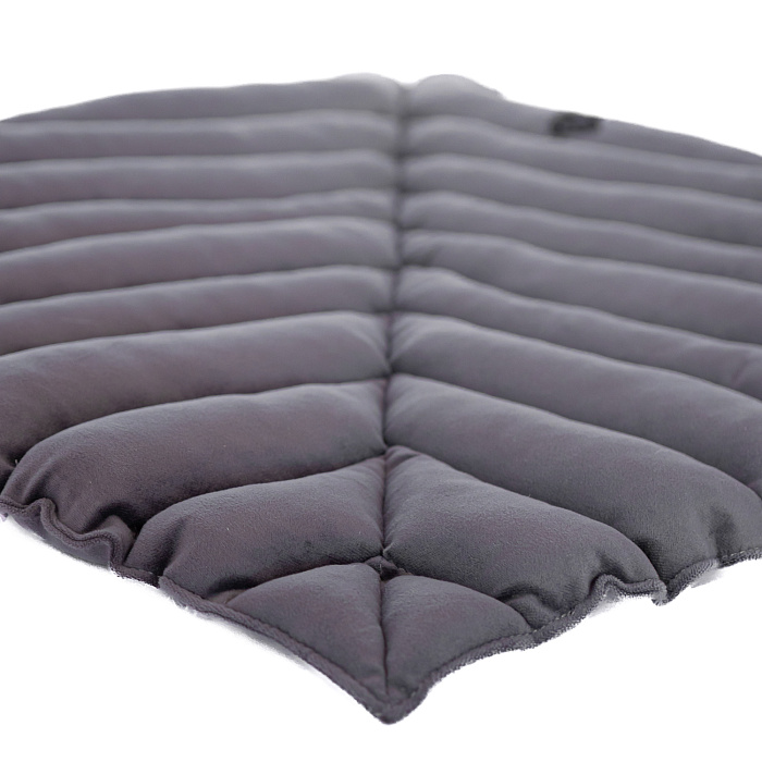 Лежанка Mr.Kranch для собак Листочек средняя размер 90х65х5см серая