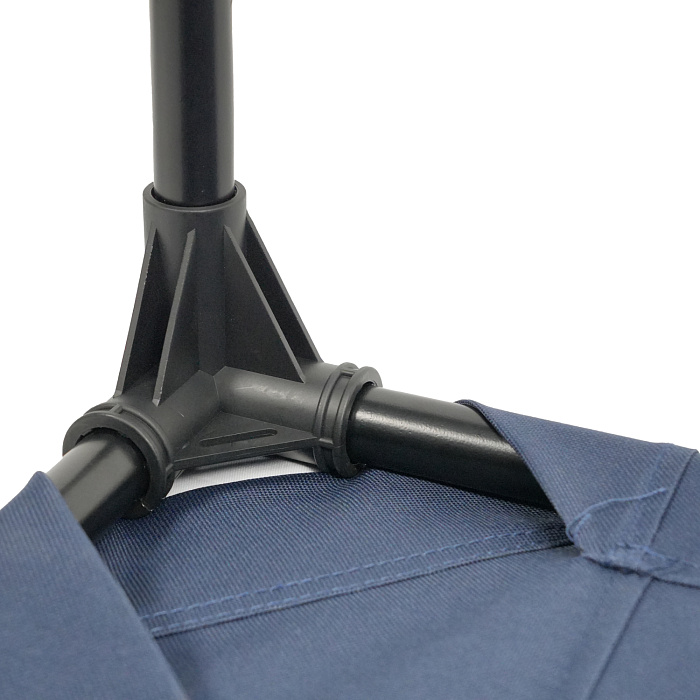 Лежанка-шезлонг каркасная для собак Mr.Kranch Elevated S малая 62х46х19 см синяя