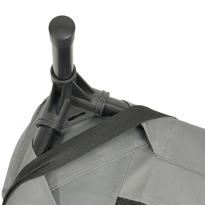 Лежанка-шезлонг каркасная для собак Mr.Kranch Elevated с мягкими бортиками малая 62х47х27 см серая