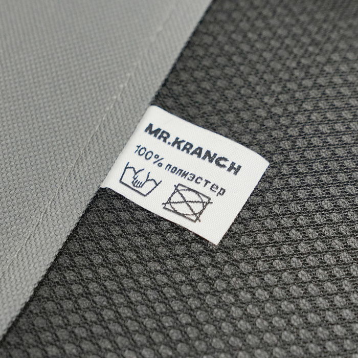 Лежанка-шезлонг каркасная для собак Mr.Kranch Elevated с мягкими бортиками средняя 81х63х27 см серая