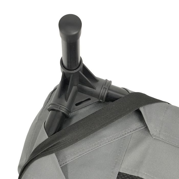 Лежанка-шезлонг каркасная для собак Mr.Kranch Elevated с мягкими бортиками средняя 81х63х27 см серая