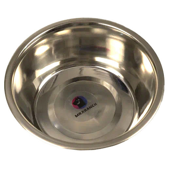 Миска Mr.Kranch из нержавеющей стали с креплением для клеток и вольеров на болтах 1800 мл
