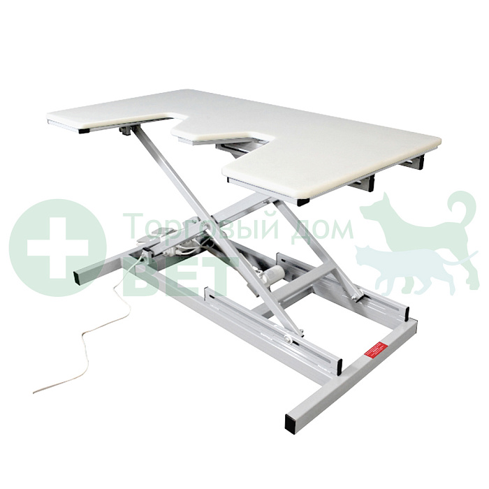 ТД ВЕТ Стол для УЗИ без дверец VETBOT-74, столешница пластик, электропривод, 1320x720x(300- 1050)h мм (каркас белый)