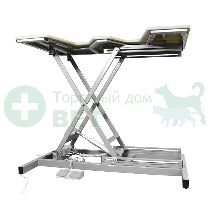 ТД ВЕТ Стол для УЗИ без дверец VETBOT-74, столешница пластик, электропривод, 1320x720x(300- 1050)h мм (каркас белый)