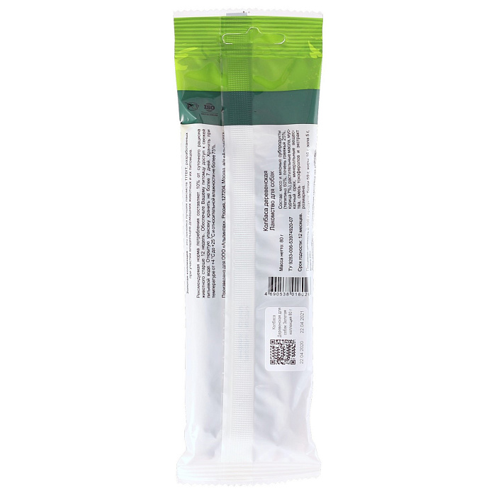 Лакомство TiTBiT Колбаса Деревенская для собак Золотая коллекция 80 г