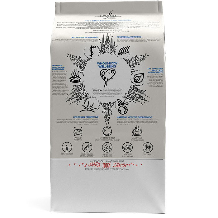 Ветеринарная диета CRAFTIA GALENA CAT HYPOALLERGENIC DERM CARE Гипоаллердженик Дерм для кошек при пищевой аллергии и заболеваниях кожи 1,4 кг