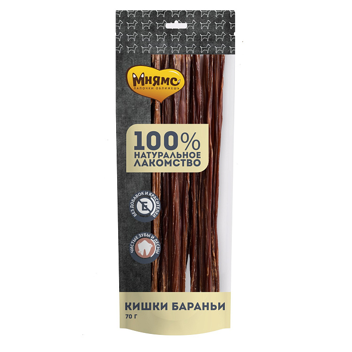 Лакомство Мнямс На каждый день для собак Кишки бараньи 70 г