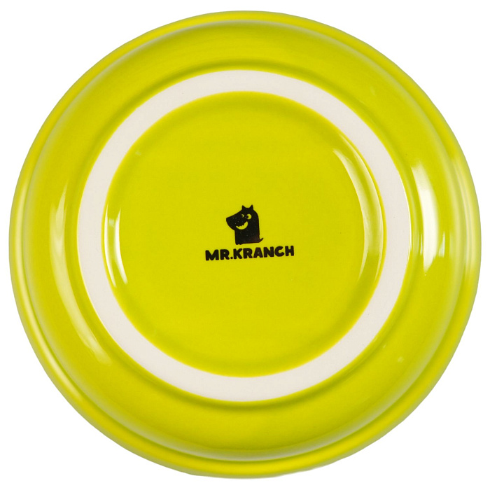 Миски Mr.Kranch на подставке для собак и кошек двойные 2x290 мл летние овощи салатовые