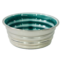 Миска Mr.Kranch из нержавеющей стали с керамическим покрытием Cyclo 400 мл нескользящее основание изумрудная СКИДКА 50%