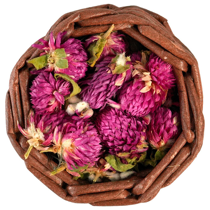 Лакомство Bambini Pets Корзина с высушенными цветками клевера для грызунов и кроликов, 10 г.