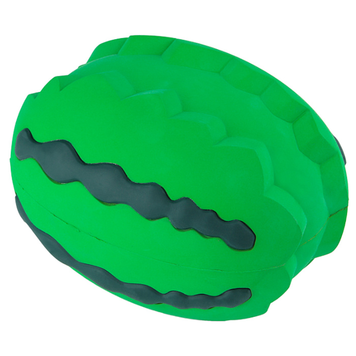 Игрушка Mr.Kranch для собак Арбуз 15 см зеленая с ароматом курицы