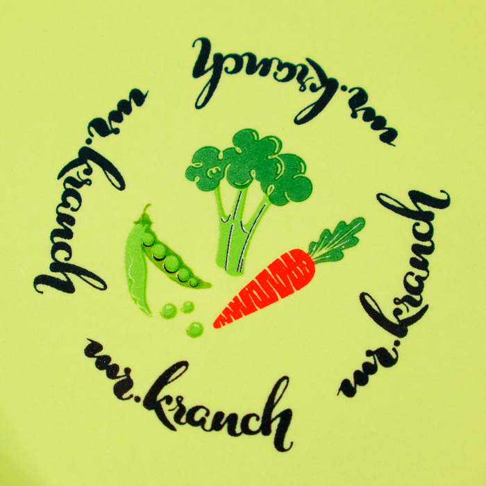 Миска Mr.Kranch керамическая для кошек 200 мл Овощи салатовая