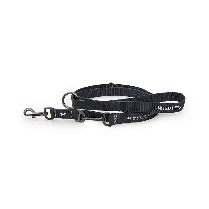 Поводок-перестежка United Pets для собак Citylife 2 х 200 см черный