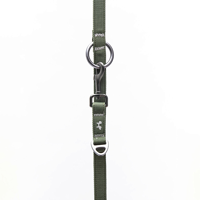 Поводок-перестежка United Pets для собак Citylife 2 х 200 см хаки