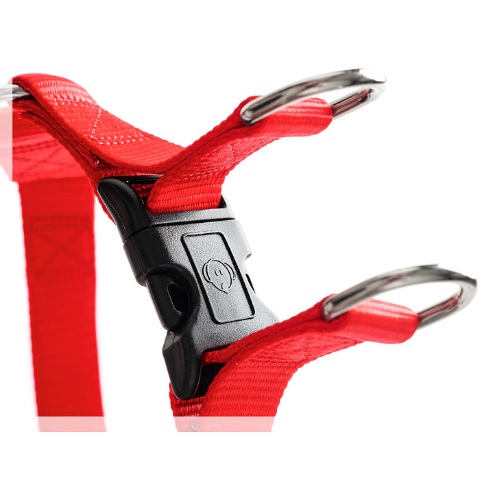 Hunter Smart шлейка для собак Ecco Квик S (33-45 / 35-49 см) нейлон красная СКИДКА 50%