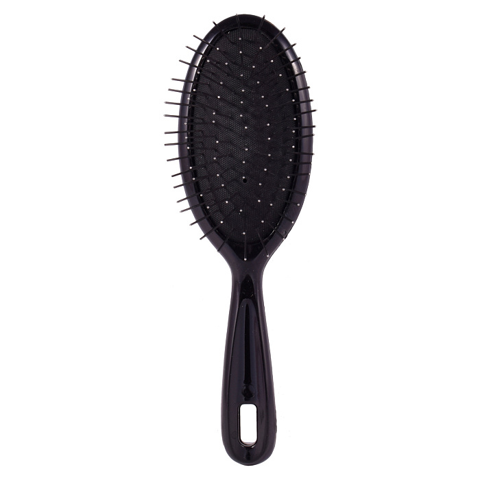 1 All Systems Pin brush small щетка черная овальная маленькая с пластиковой ручкой зубцы 27 мм СКИДКА 35%