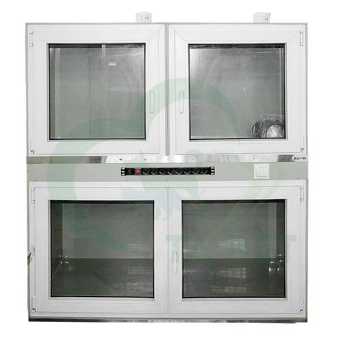 ТД ВЕТ Модуль из трех клеток для инфекционного стационара, 1470х900х1650(1810)h