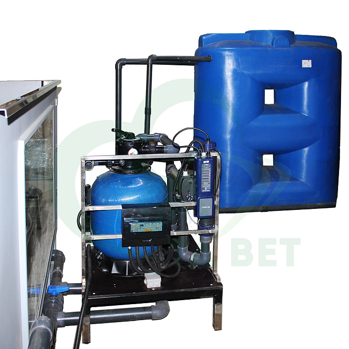 ТД ВЕТ Водная беговая дорожка VETBOT-341.1 с системами водоподготовки, противотока, автоматической фильтрации водоподготовки