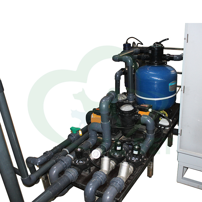 ТД ВЕТ Водная беговая дорожка VETBOT-341.1 с системами водоподготовки, противотока, автоматической фильтрации водоподготовки