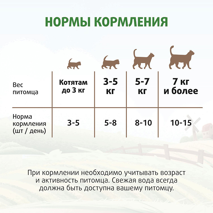 Лакомство Ферма кота Федора хрустящие подушечки для кошек и котят с паштетом из курицы 40 г