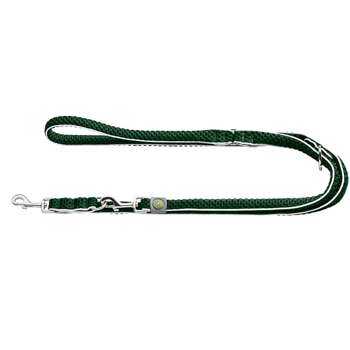 Hunter поводок-перестежка для собак Hilo 15 / 200 нейлон изумрудный СКИДКА 50%