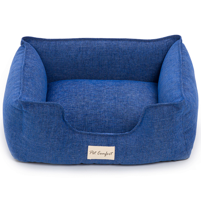 Лежанка Pet Comfort для кошек и собак мелких пород, Alpha Mirandus 38 размер S 50х60 см, синий СКИДКА 40%