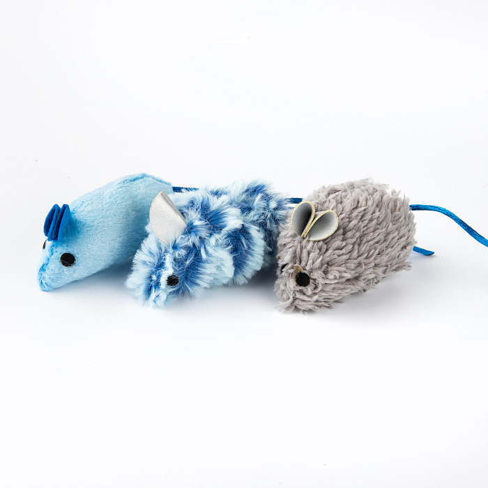 Игрушка Petpark для кошек Мышки и мячики с кошачьей мятой (6 шт в комплекте)