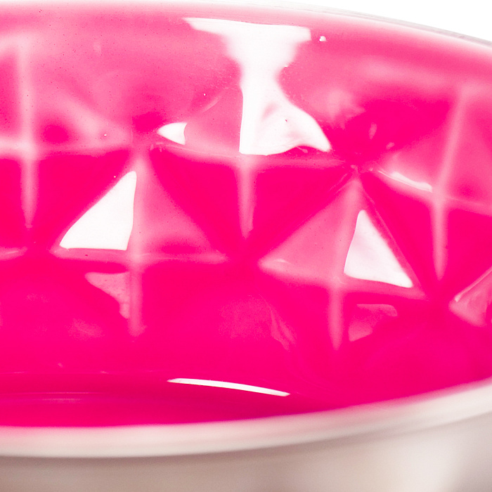 Миска Mr.Kranch из нержавеющей стали с керамическим покрытием Daimond 400 мл нескользящее основание пурпурная СКИДКА 50%