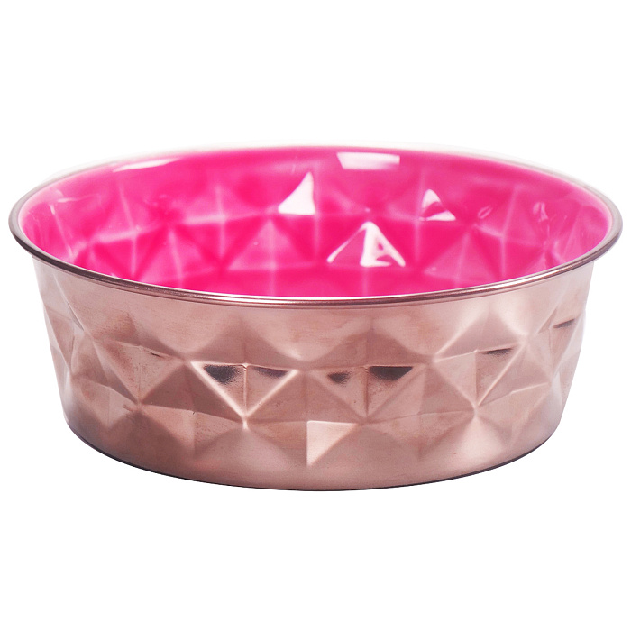 Миска Mr.Kranch из нержавеющей стали с керамическим покрытием Daimond 400 мл нескользящее основание пурпурная СКИДКА 50%