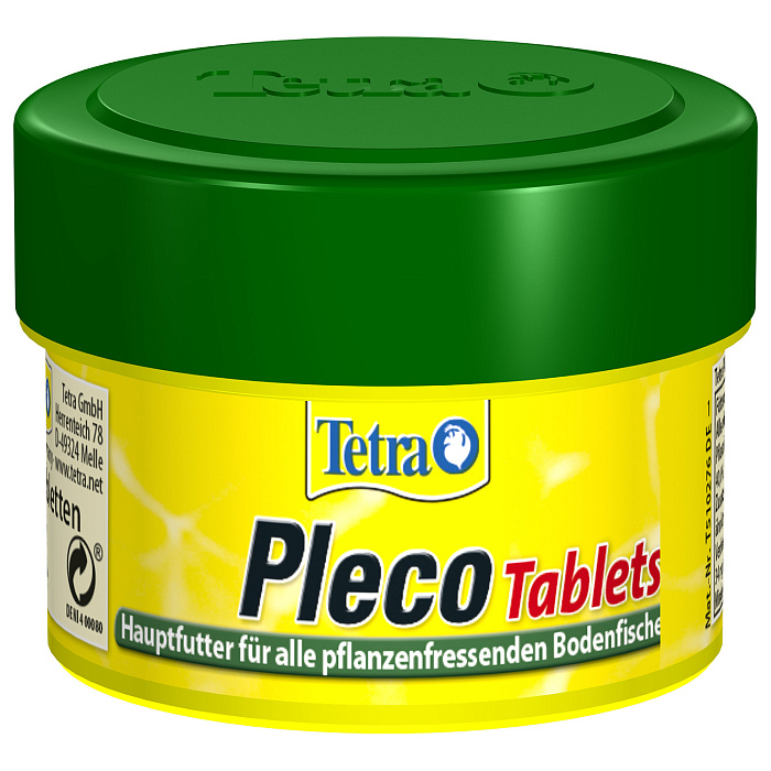 TetraPlecoTablets корм со спирулиной для сомов и донных рыб 58 таб.