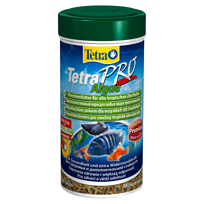 TetraPro Algae Crisps раст.корм для всех видов рыб в чипсах 250 мл