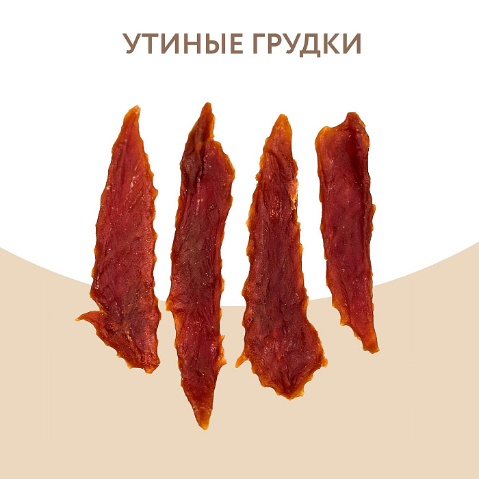 Лакомство Мнямс На каждый день для собак Утиные грудки в банке 800 г