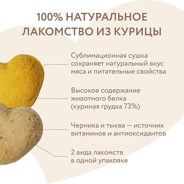 Лакомство Мнямс На каждый день для собак и щенков с 4 месяцев "Фросты" из курицы. Размер S (48 шт).