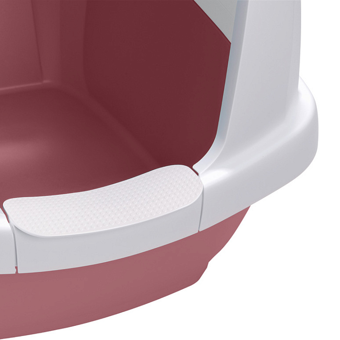 IMAC био-туалет для кошек MADDY 62х47,5х47,5h см, белый/розовый